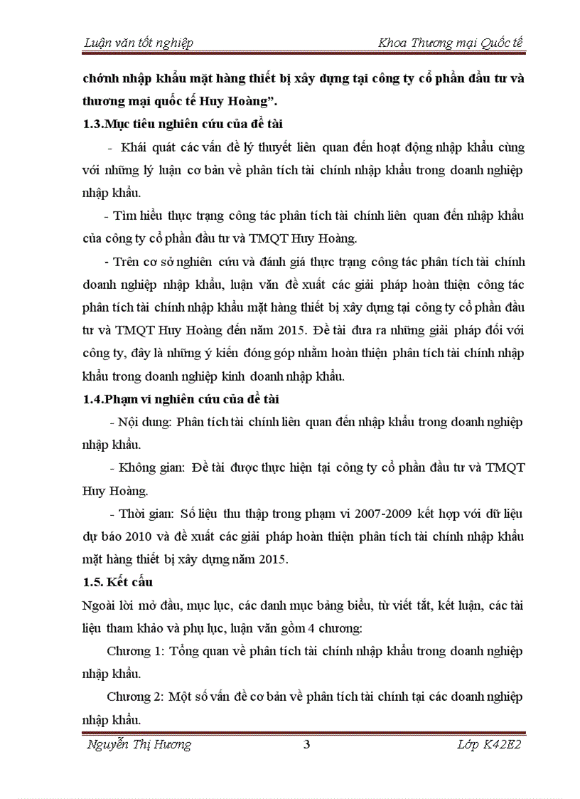 image for page Hoàn thiện phân tích tài chính nhập khẩu mặt hàng thiết bị xây dựng tại công ty cổ phần đầu tư và thương mại quốc tế Huy Hoàng 3