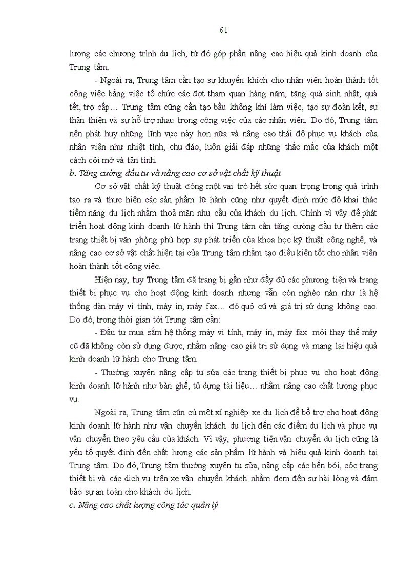 image for page Giải pháp nâng cao hiệu quả kinh doanh tại Trung tâm lữ hành quốc tế Tracotour của Công ty cổ phần du lịch thượng mại và đầu tư 1
