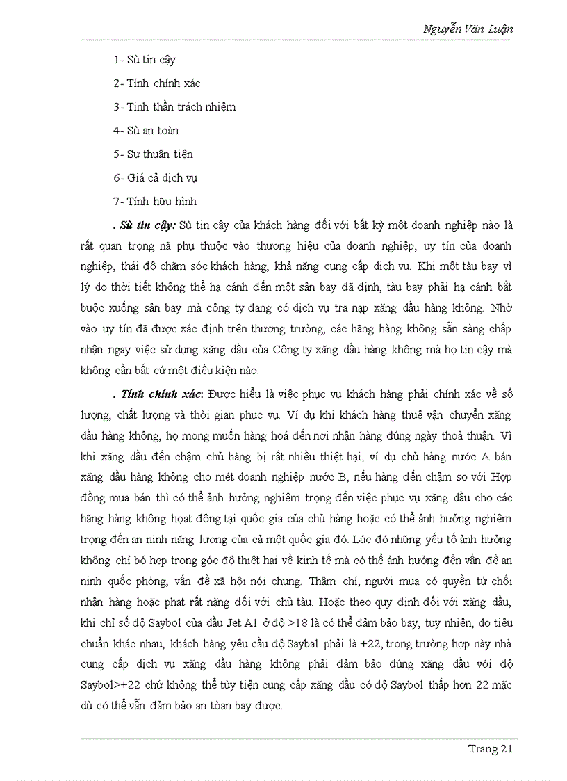 image for page Một số giải pháp nhằm nâng cao chất lượng dịch vụ của Công ty xăng dầu Hàng không Việt Nam