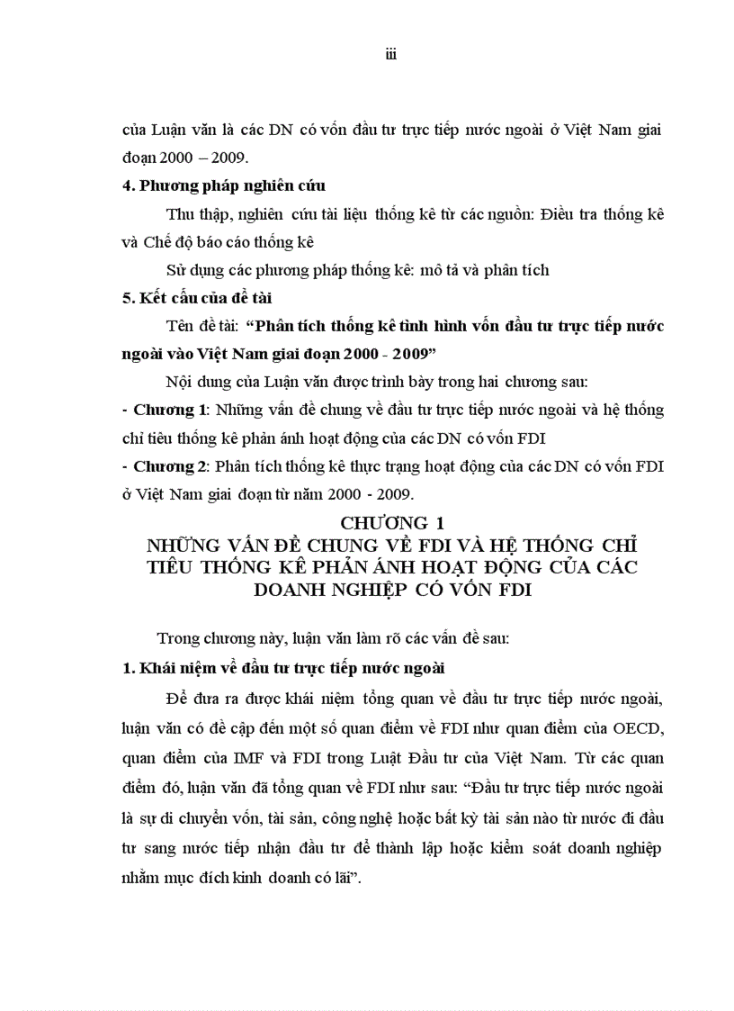image for page Phân tích thống kê tình hình vốn đầu tư trực tiếp nước ngoài vào Việt Nam giai đoạn 2000 2009