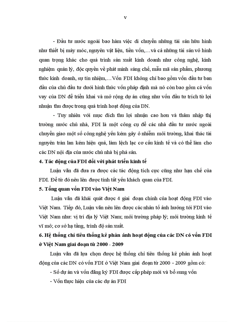 image for page Phân tích thống kê tình hình vốn đầu tư trực tiếp nước ngoài vào Việt Nam giai đoạn 2000 2009