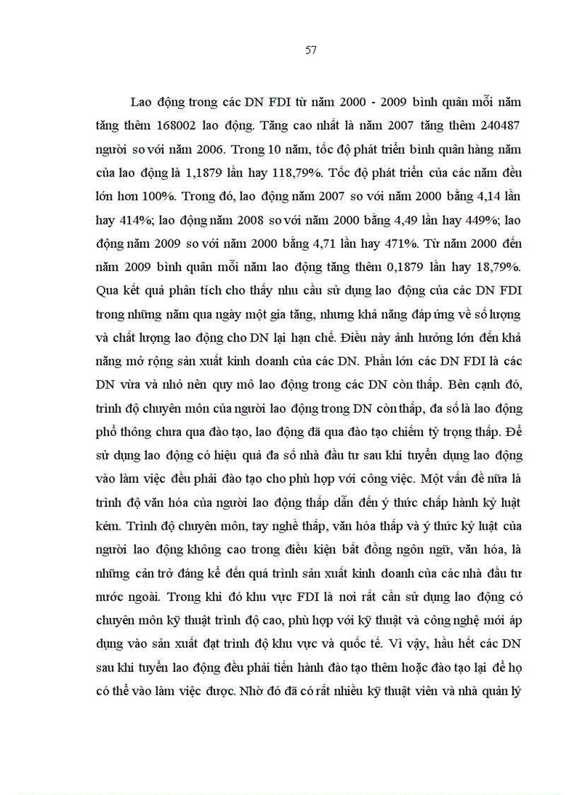 image for page Phân tích thống kê tình hình vốn đầu tư trực tiếp nước ngoài vào Việt Nam giai đoạn 2000 2009