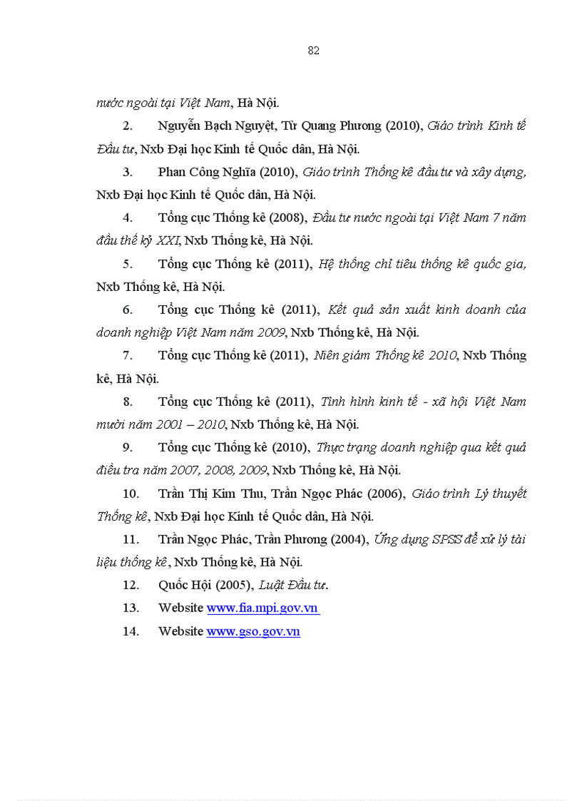 image for page Phân tích thống kê tình hình vốn đầu tư trực tiếp nước ngoài vào Việt Nam giai đoạn 2000 2009