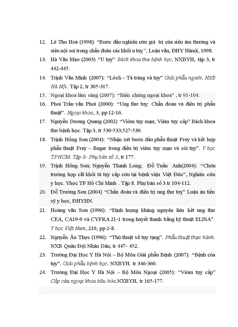 image for page Nghiên cứu đặc điểm lâm sàng cận lâm sàng và kết quả gần của phẫu thuật điều trị ung thư thân đuôi tụy ngoại tiết