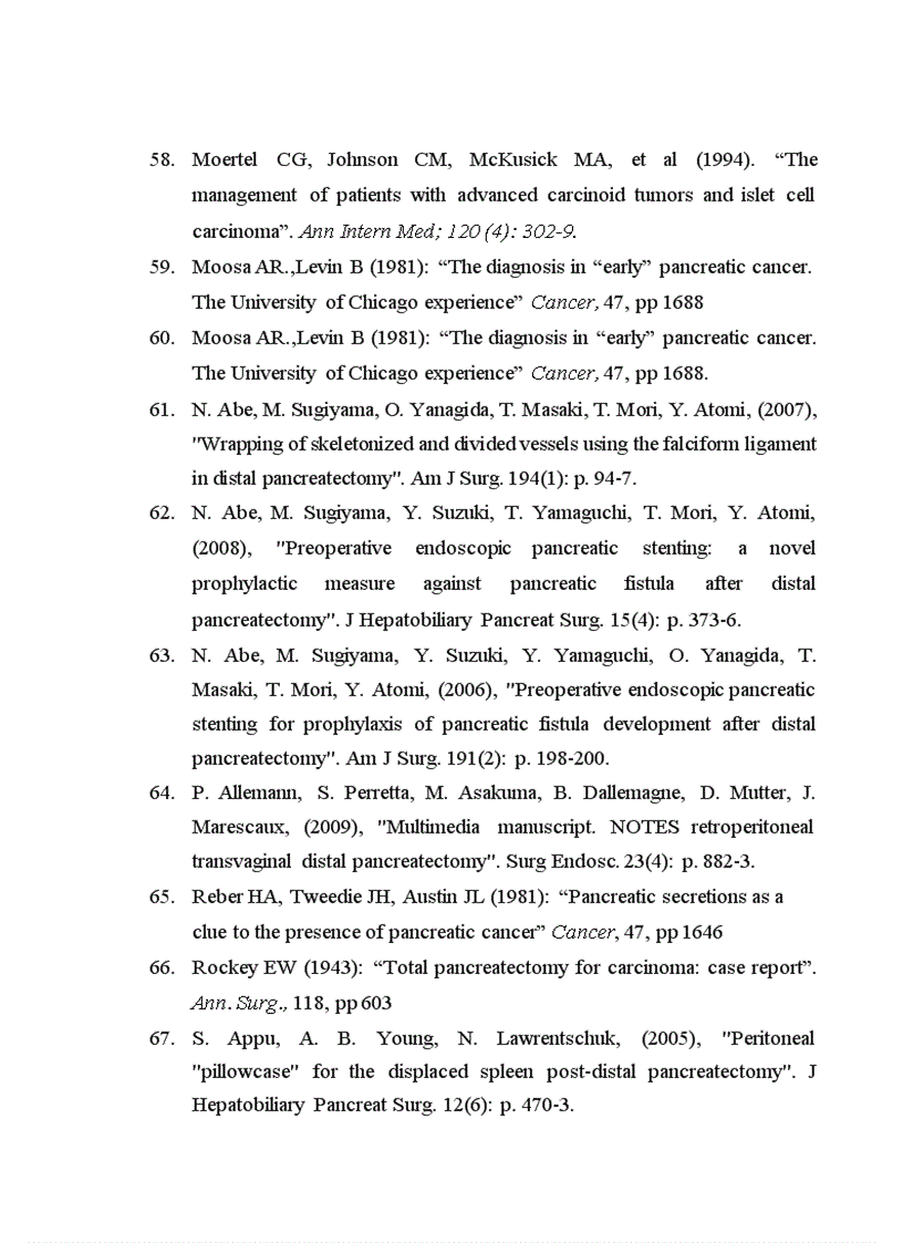 image for page Nghiên cứu đặc điểm lâm sàng cận lâm sàng và kết quả gần của phẫu thuật điều trị ung thư thân đuôi tụy ngoại tiết