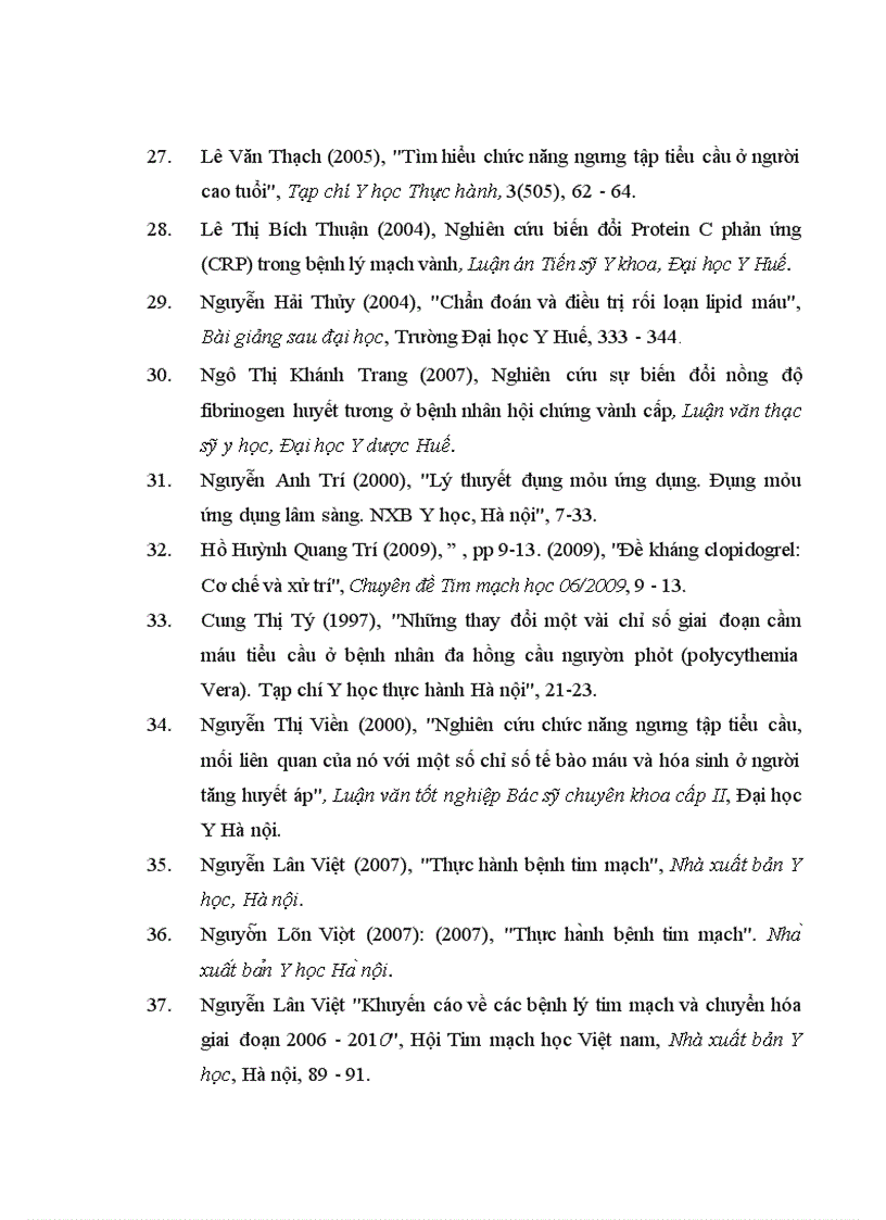 image for page Nghiên cứu độ ngưng tập tiểu cầu ở bệnh nhân trước và sau can thiệp đặt stent động mạch vành