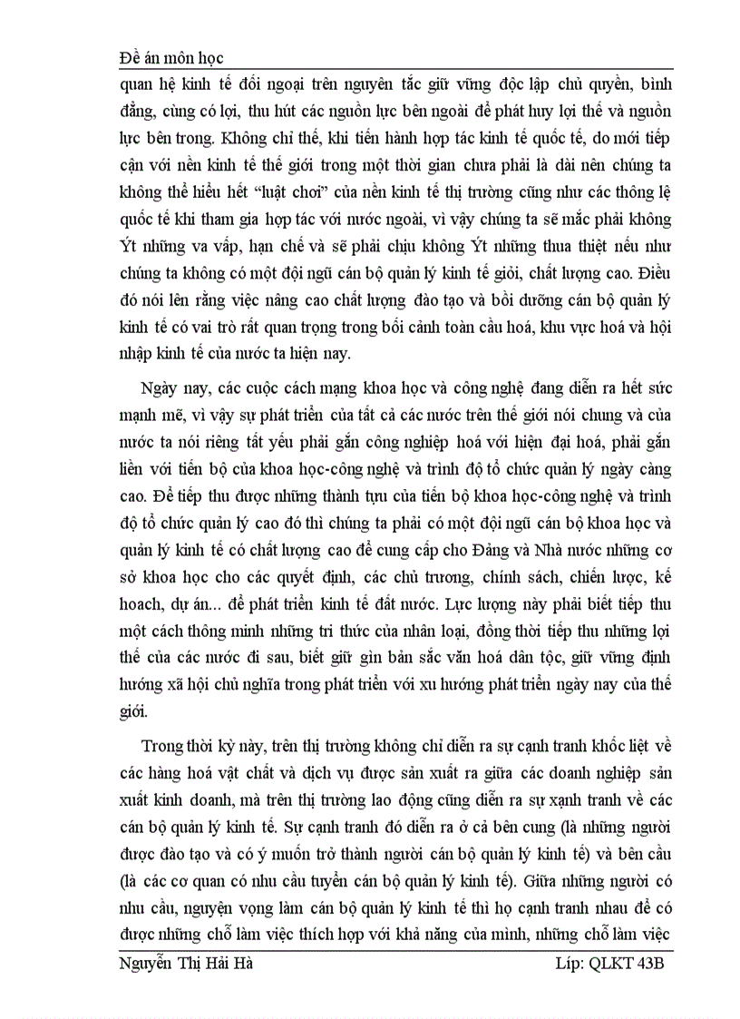 image for page Nâng cao chất lượng đào tạo và bồi dưỡng cán bộ quản lý kinh tế ở nước ta hiện nay 3