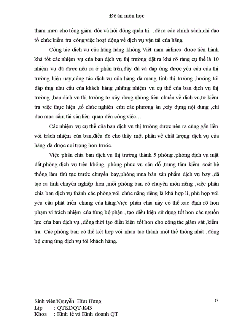 image for page Chiến lược kinh doanh của Việt Nam Airlines