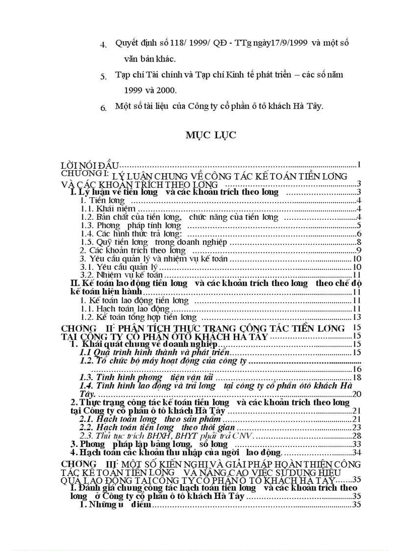 image for page Hoàn thiện kế toán tiền lương và các khoản trích theo lương tại Công ty Cổ phần ô tô khách Hà Tây 1