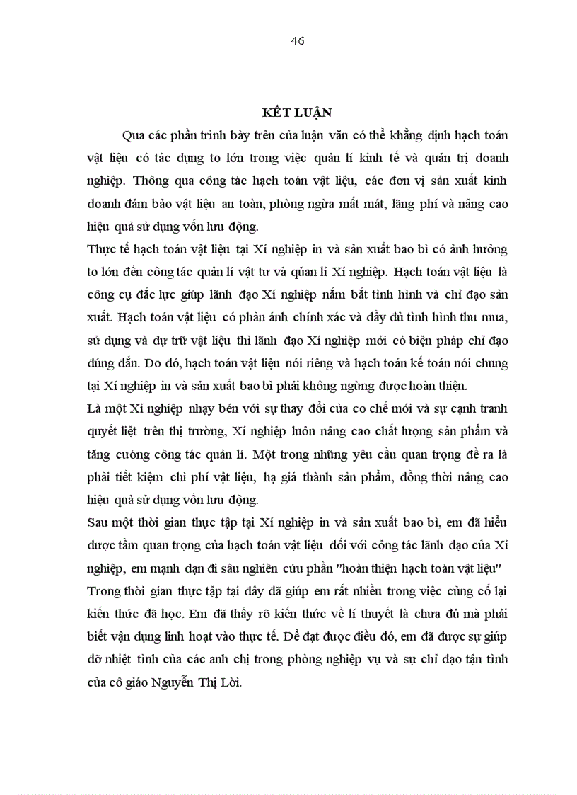 image for page Hoàn thiện công tác hạch toán kế toán vật liệu tại Xi nghiệp in và sản xuất bao bì 1