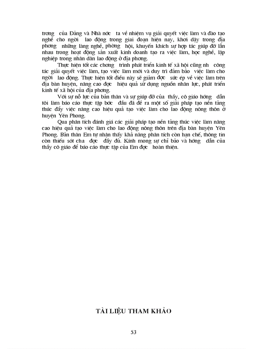 image for page Một số giải pháp tạo việc làm nâng cao hiệu quả sử dụng nguồn nhân lực cho lao động trên địa bàn huyện Yên Phong tỉnh Bắc Ninh 1