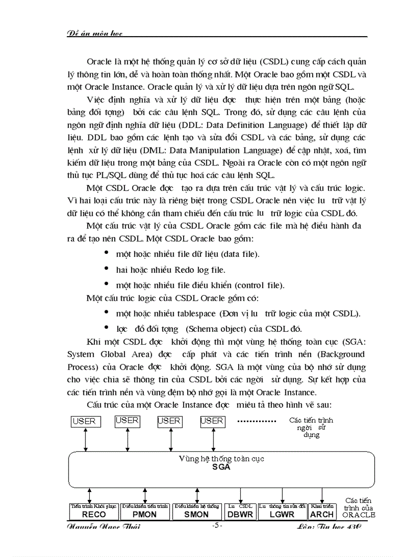 image for page Tìm hiểu Hệ Quản trị CSDL Oracle trong môi trường Windows Server 2000