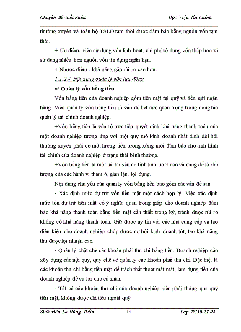 image for page Vốn lưu động và cỏc giải phỏp tài chớnh nõng cao hiệu quả sử dụng vốn lưu động tại cụng ty cổ phần đầu tư Xây Dựng Huy Hùng