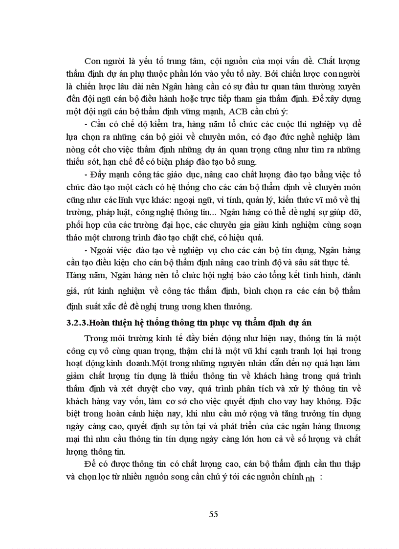 image for page Một số giải pháp nâng cao chất lượng thẩm định tài chính dự án đầu tư trong cho vay trung và dài hạn tại Trung Tõm TDDN KV Miền Bắc Ngõn Hàng TMCP Á Chõu 100 Trần Đại Nghĩa Hà Nội