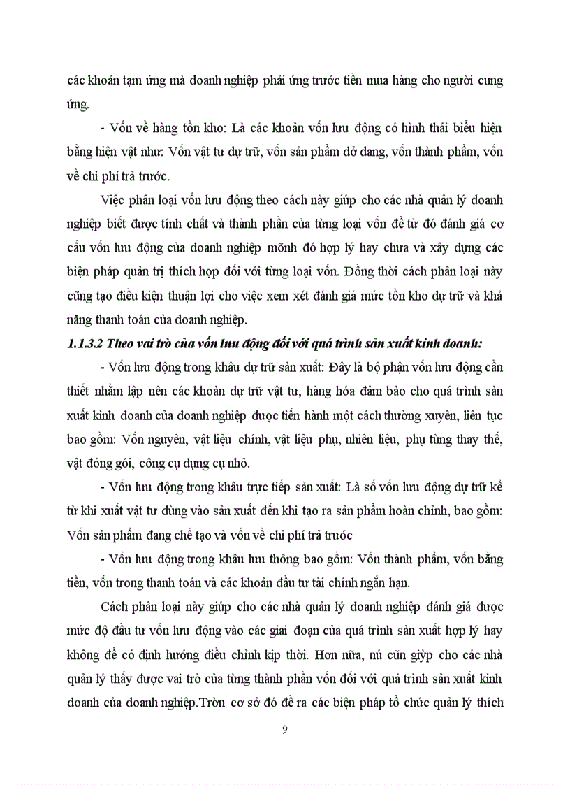 image for page Một số giải pháp nhằm nâng cao hiệu quả sử dụng vốn lưu động tại Công ty CP công nghiệp ô tô Thành Công số 5