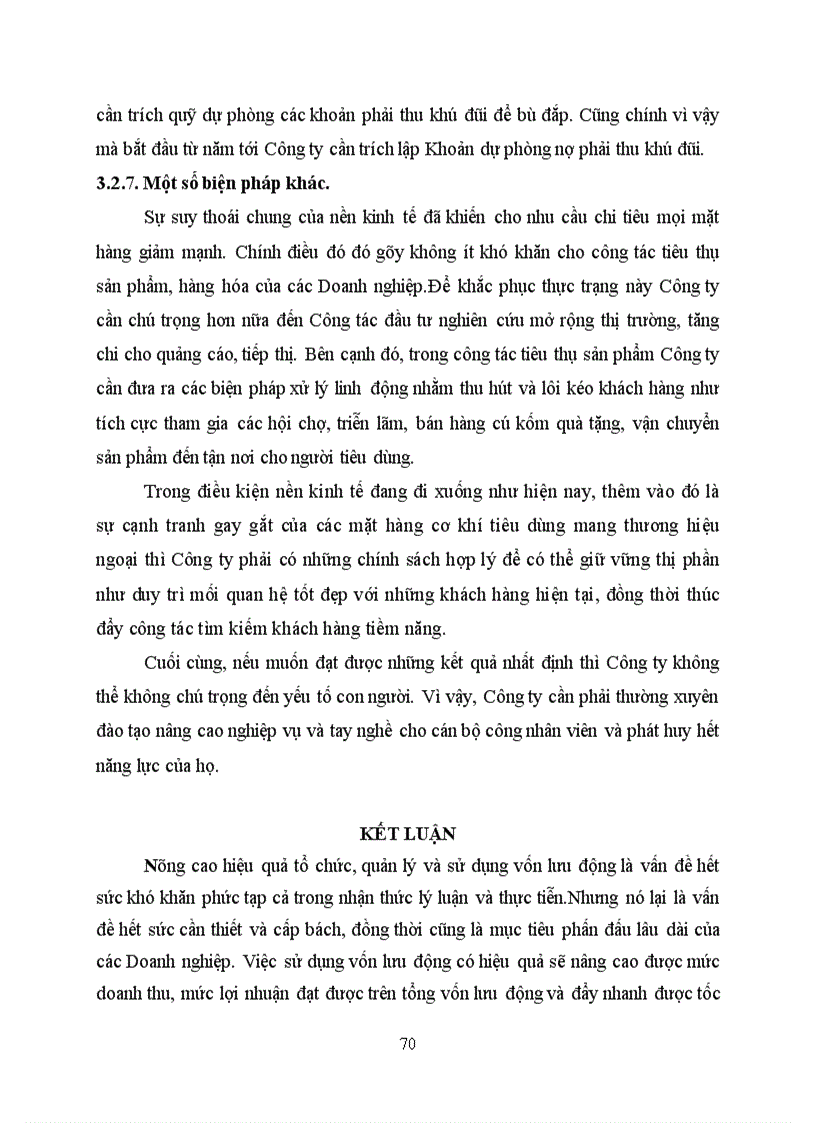 image for page Một số giải pháp nhằm nâng cao hiệu quả sử dụng vốn lưu động tại Công ty CP công nghiệp ô tô Thành Công số 5