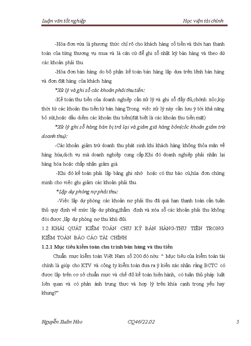 image for page Hoàn thiện quy trình kiểm toán chu kỳ bán hàng và thu tiền trong kiểm toán báo cáo tài chính do công ty TNHH Kiểm toán Âu Lạc CPA thực hiện 3