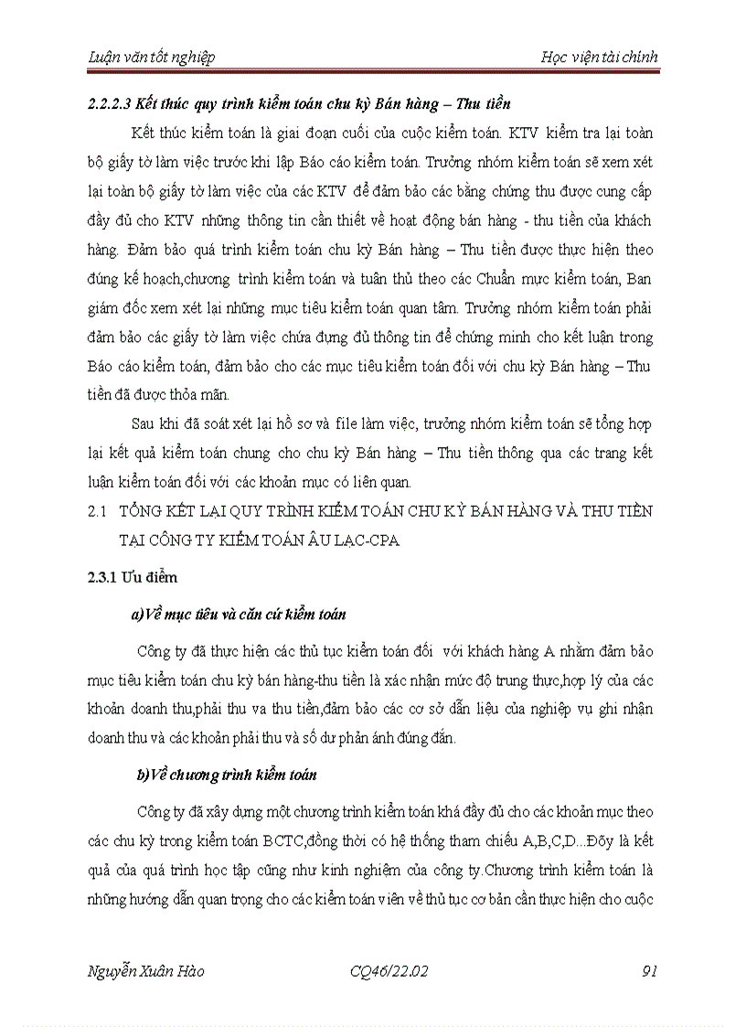image for page Hoàn thiện quy trình kiểm toán chu kỳ bán hàng và thu tiền trong kiểm toán báo cáo tài chính do công ty TNHH Kiểm toán Âu Lạc CPA thực hiện 3