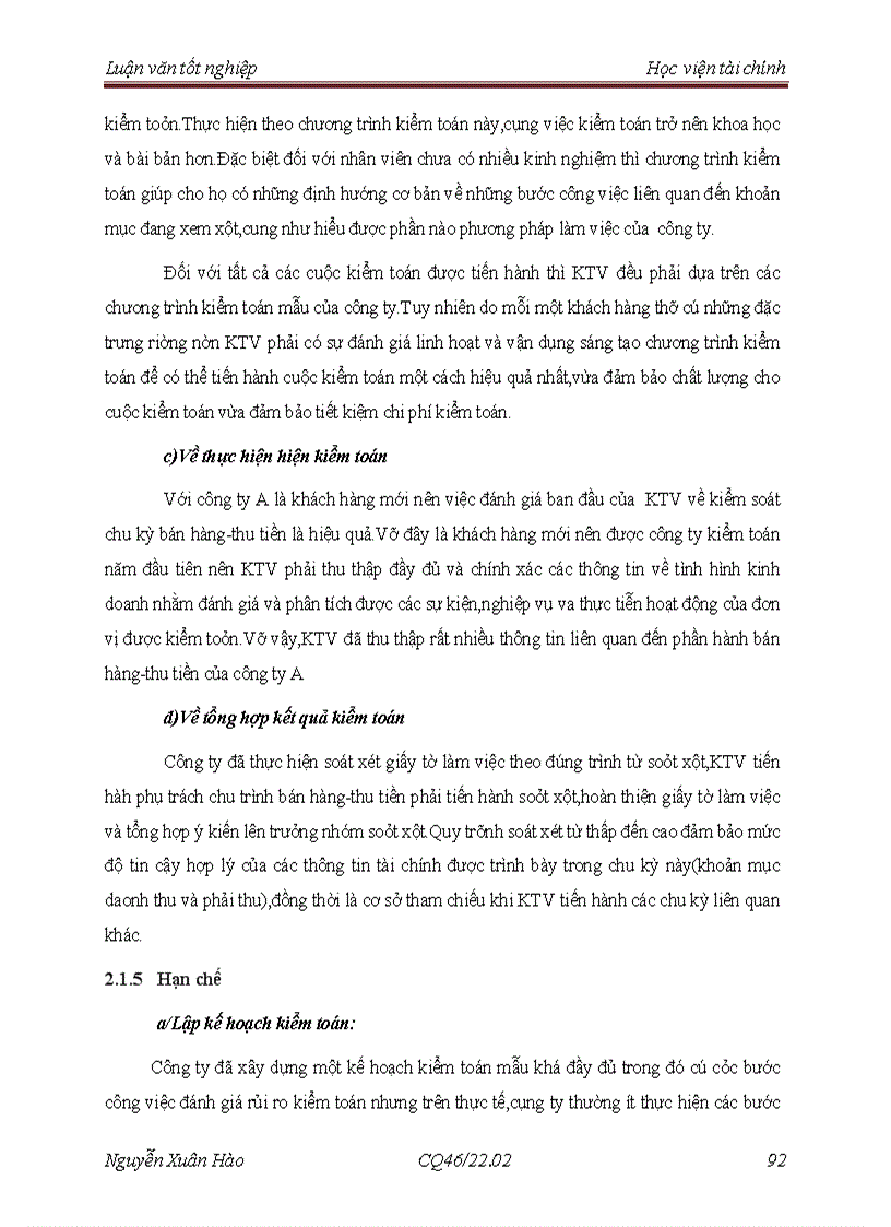 image for page Hoàn thiện quy trình kiểm toán chu kỳ bán hàng và thu tiền trong kiểm toán báo cáo tài chính do công ty TNHH Kiểm toán Âu Lạc CPA thực hiện 3