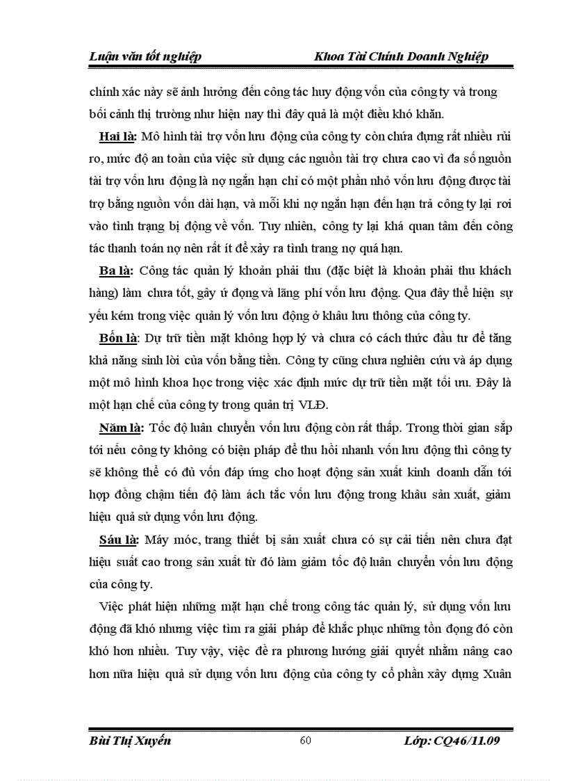 image for page Vốn lưu động và một số giải pháp nhằm nâng cao hiệu quả sử dụng vốn lưu động của công ty cổ phần xây dựng Xuân Mai 3