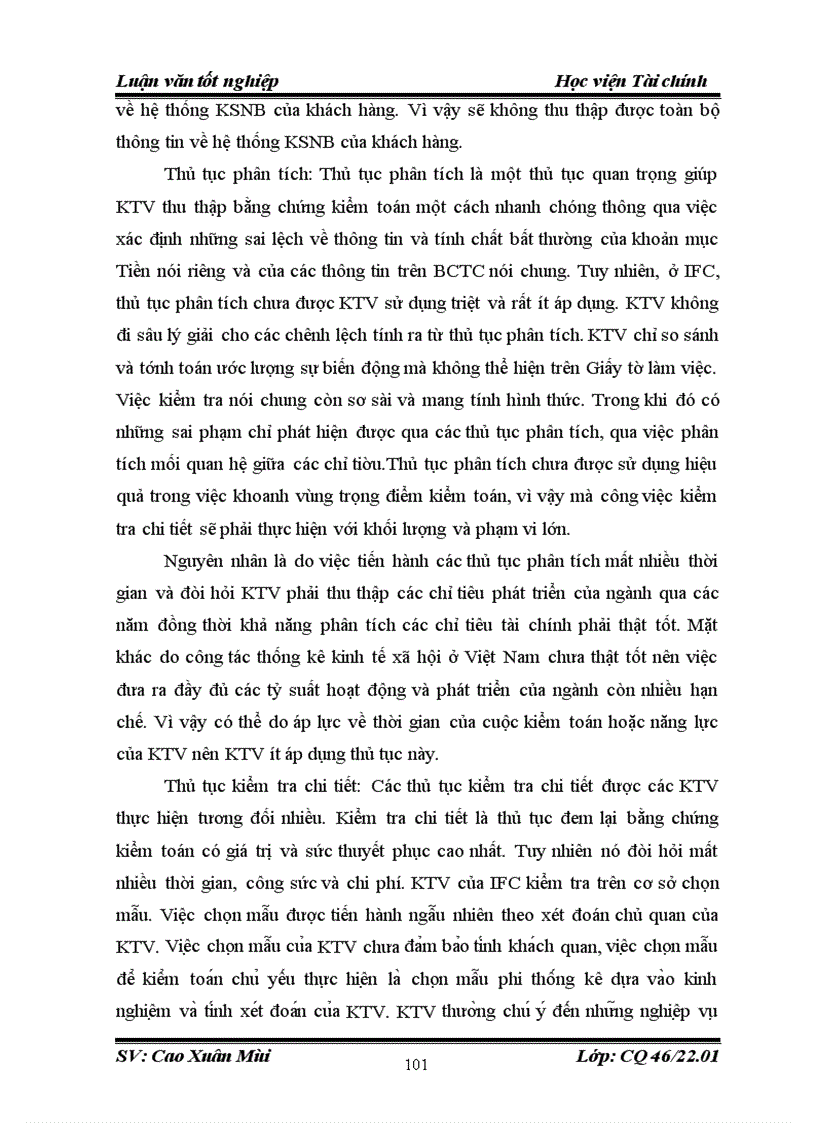 image for page Thực trạng kiểm toán khoản mục vốn bằng tiền trong kiểm toán báo cáotài chính do công ty kiểm toán và tư vấn tài chính quốc tế ifc thực hiện 1