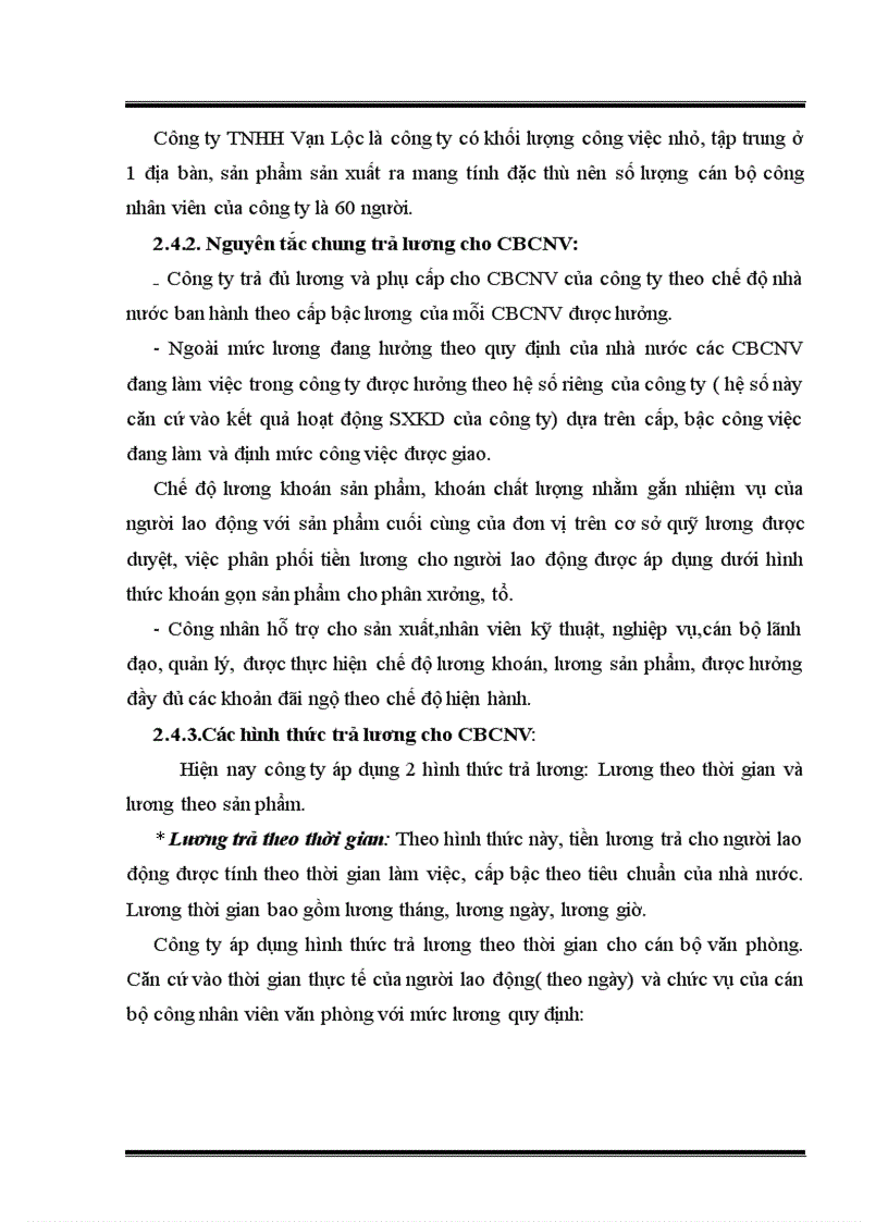 image for page Thực trạng công tác tiền lương và các khoản trích theo lương tại công ty trách nhiệm hữu hạn Vạn Lộc 3