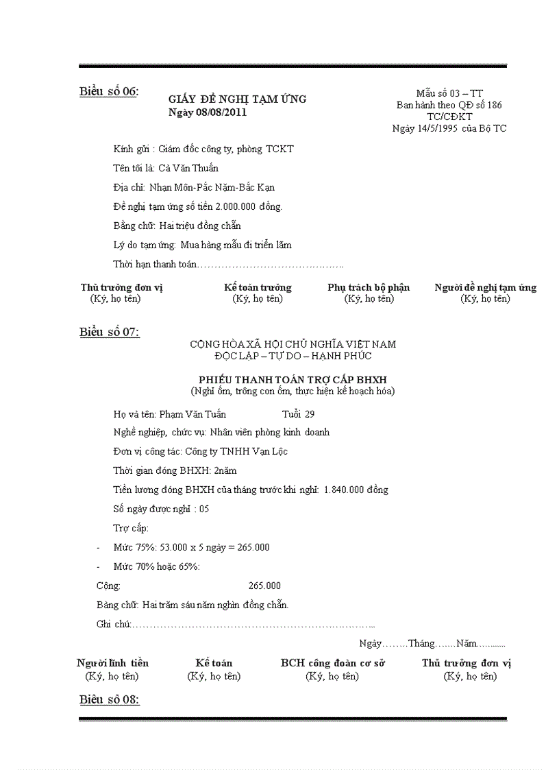 image for page Thực trạng công tác tiền lương và các khoản trích theo lương tại công ty trách nhiệm hữu hạn Vạn Lộc 3