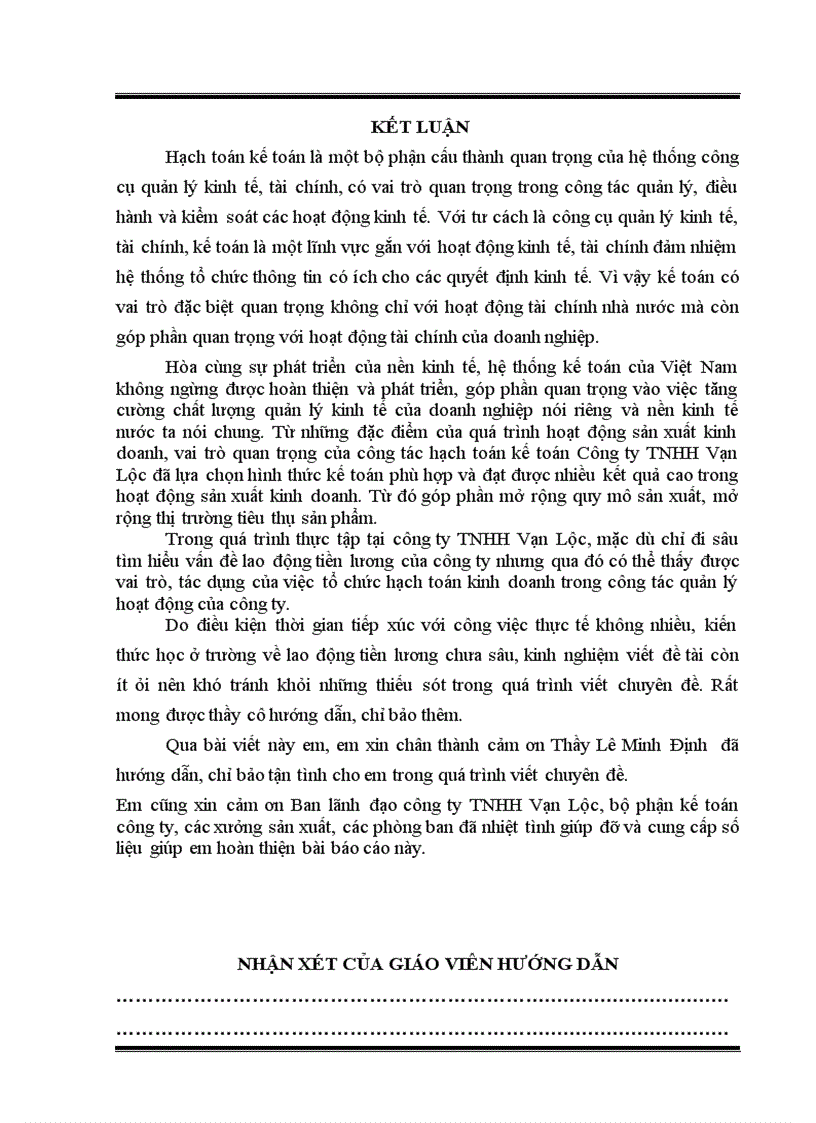 image for page Thực trạng công tác tiền lương và các khoản trích theo lương tại công ty trách nhiệm hữu hạn Vạn Lộc 3