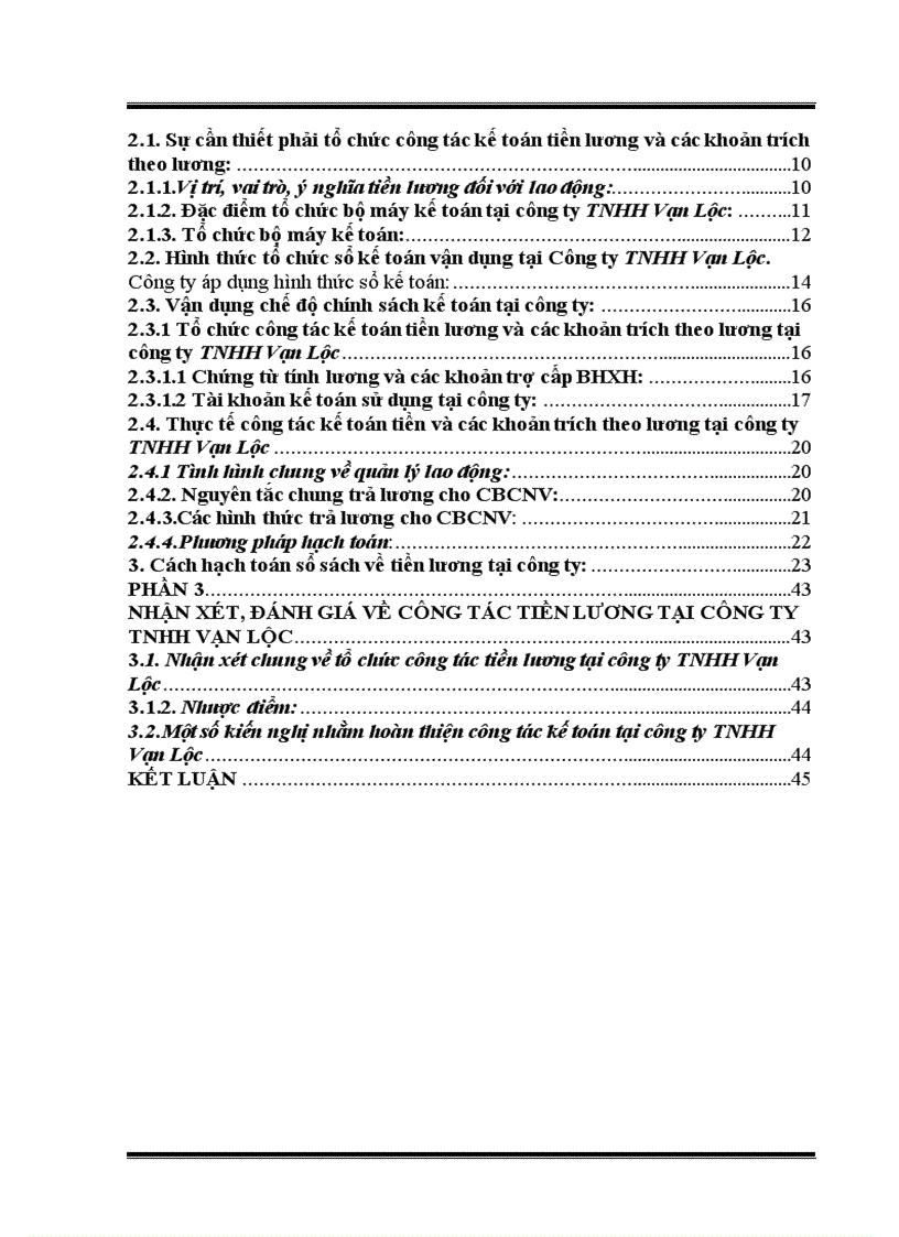 image for page Thực trạng công tác tiền lương và các khoản trích theo lương tại công ty trách nhiệm hữu hạn Vạn Lộc 3