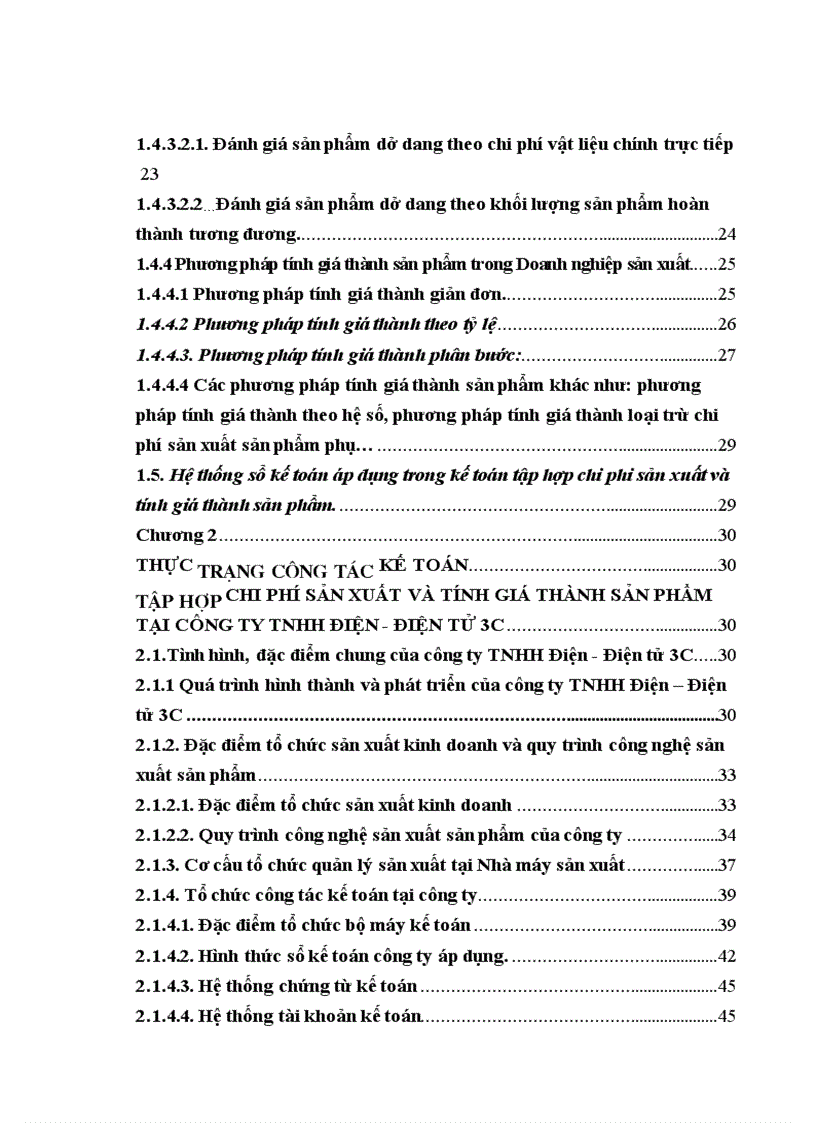 image for page Hoàn thiện công tác kế toán tập hợp chi phí sản xuất và tính giá thành sản phẩm tại Công ty TNHH Điện Điện tử 3C 4