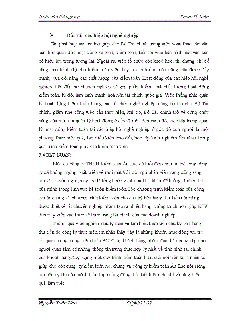 image for page Hoàn thiện quy trình kiểm toán chu kỳ bán hàng và thu tiền trong kiểm toán báo cáo tài chính do công ty TNHH Kiểm toán Âu Lạc CPA thực hiện 4