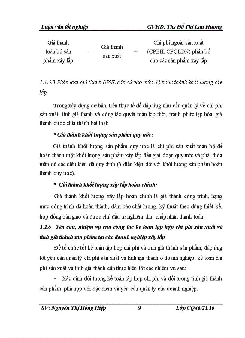image for page Kế toán tập hợp chi phí sản xuất và tính giá thành sản phẩm tại các doanh nghiệp xây lắp