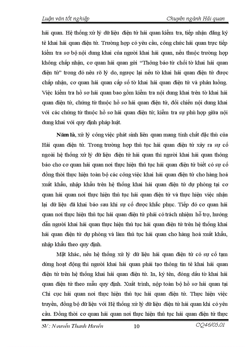 image for page THựC TRạNG VIệC THựC HIệN THủ TụC HảI QUAN ĐIệN Tử TạI CHI CụC HảI QUAN