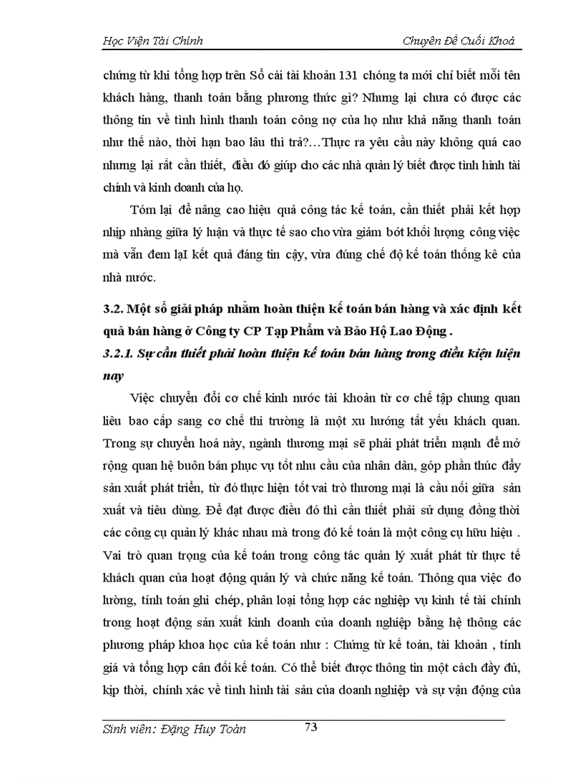 image for page Tổ chức công tác kế toán bán hàng và xác định kết quả bán hàng tại Công ty Cổ Phần Tạp Phẩm và Bảo Hộ Lao Động 5