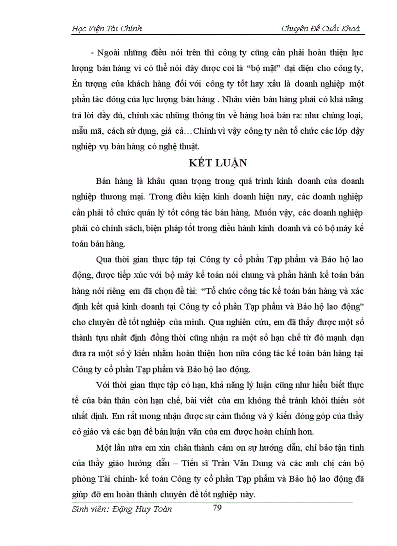 image for page Tổ chức công tác kế toán bán hàng và xác định kết quả bán hàng tại Công ty Cổ Phần Tạp Phẩm và Bảo Hộ Lao Động 5