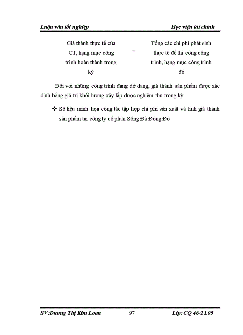image for page Tổ chức kế toán chi phí sản xuất và tính giá thành sản phẩm tại công ty cổ phần Sông Đà Đông Đô 1