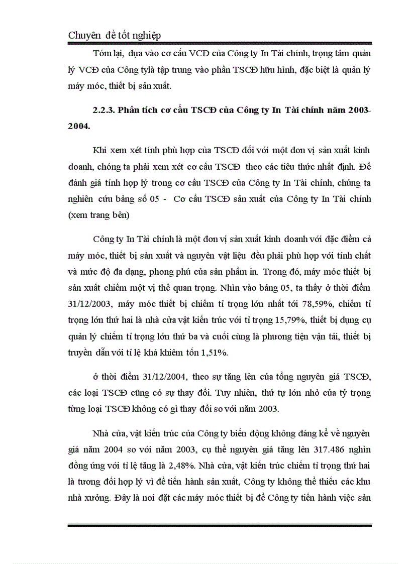 image for page Vốn cố định và các giải pháp tài chính nâng cao hiệu quả sử dụng vốn cố định ở Công ty In Tài chính 4