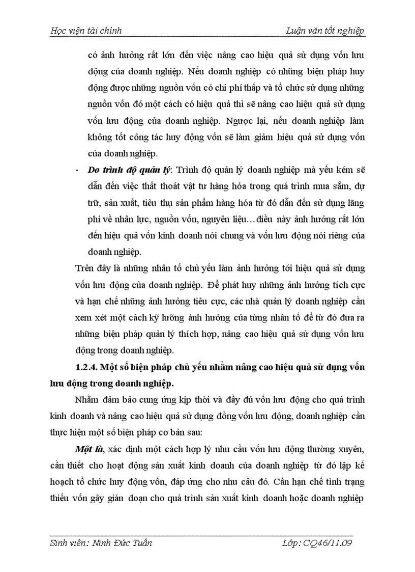 image for page Thực trạng quản lý sử dụng vốn lưu động và một số biện pháp góp phần nâng cao hiệu quả sử dụng vốn lưu động tại công ty cổ phần đầu tư THÀNH AN 1