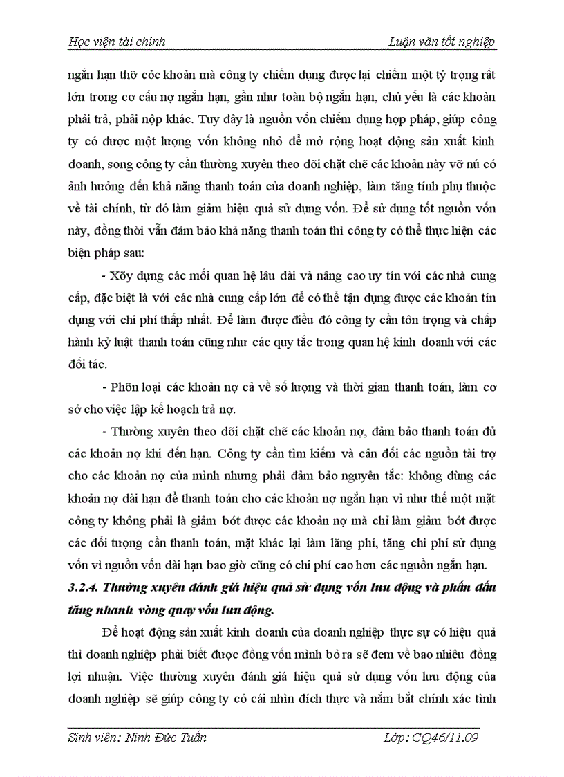 image for page Thực trạng quản lý sử dụng vốn lưu động và một số biện pháp góp phần nâng cao hiệu quả sử dụng vốn lưu động tại công ty cổ phần đầu tư THÀNH AN 1