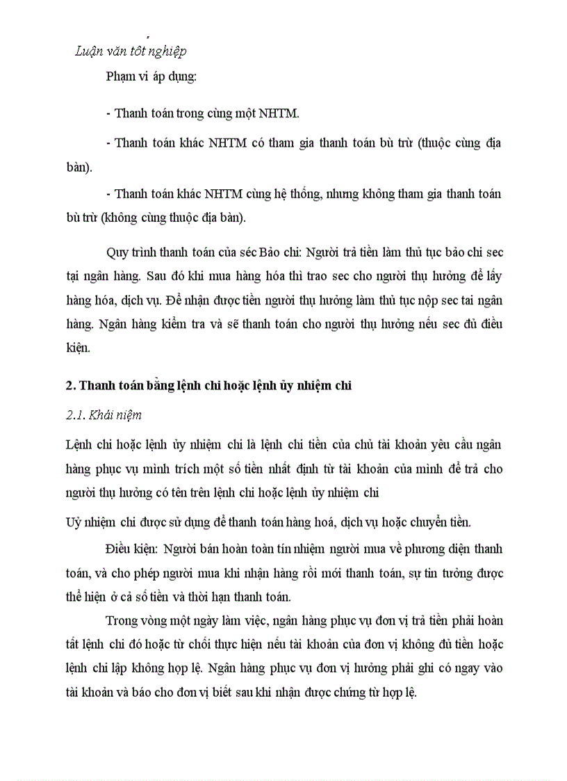 image for page Các biện pháp mở rộng và nâng cao chất lượng cung ứng các dịch vụ thanh toán không dùng tiền mặt tại NH No PTNT chi nhánh Huyện Yên Lạc Tỉnh Vĩnh Phúc 6