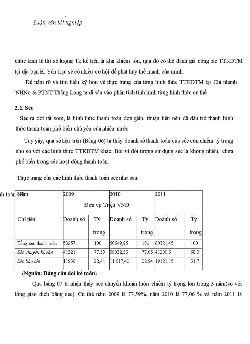 image for page Các biện pháp mở rộng và nâng cao chất lượng cung ứng các dịch vụ thanh toán không dùng tiền mặt tại NH No PTNT chi nhánh Huyện Yên Lạc Tỉnh Vĩnh Phúc 6