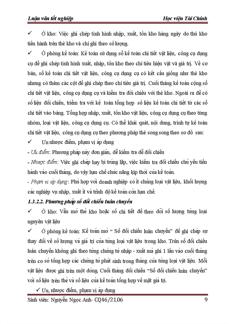 image for page Kế toán nguyên vật liệu tại Công ty cổ phần Bia rượu Viger