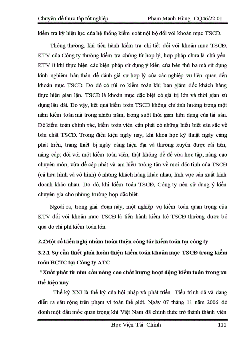 image for page Hoàn thiện kiểm toán khoản mục TSCĐ trong kiểm toán báo cáo tài chính do công ty TNHH Kiểm toán và Tư vấn thuế ATC thực hiện 3