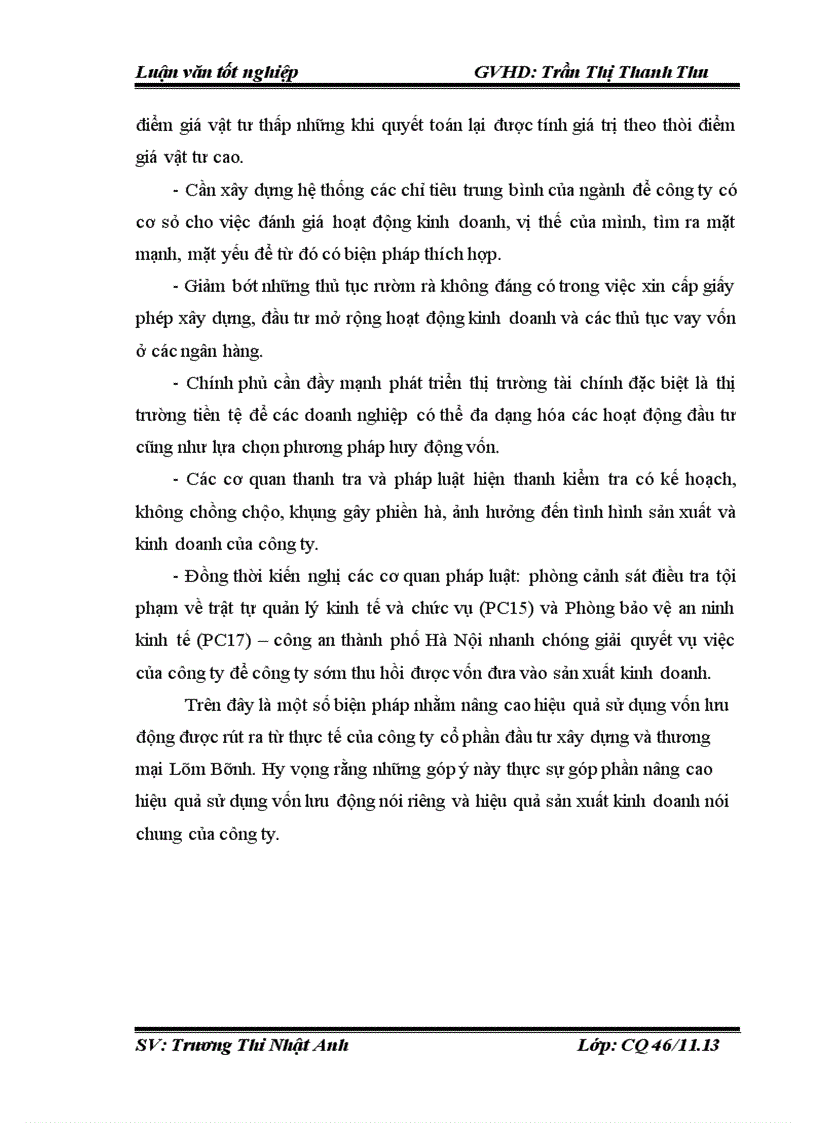 image for page Vốn lưu động và các giải pháp chủ yếu nâng cao hiệu quả sử dụng vốn lưu động tại Công ty Cổ phần Đầu tư Xây dựng và Thương mại Lâm Bình 5