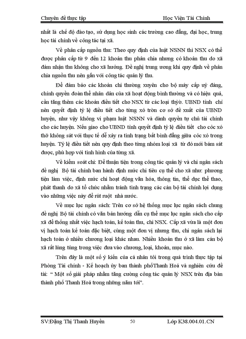image for page Một số giải pháp nhằm tăng cường công tác quản lý Ngân sách xã trên địa bàn thành phố Thanh Hóa 3