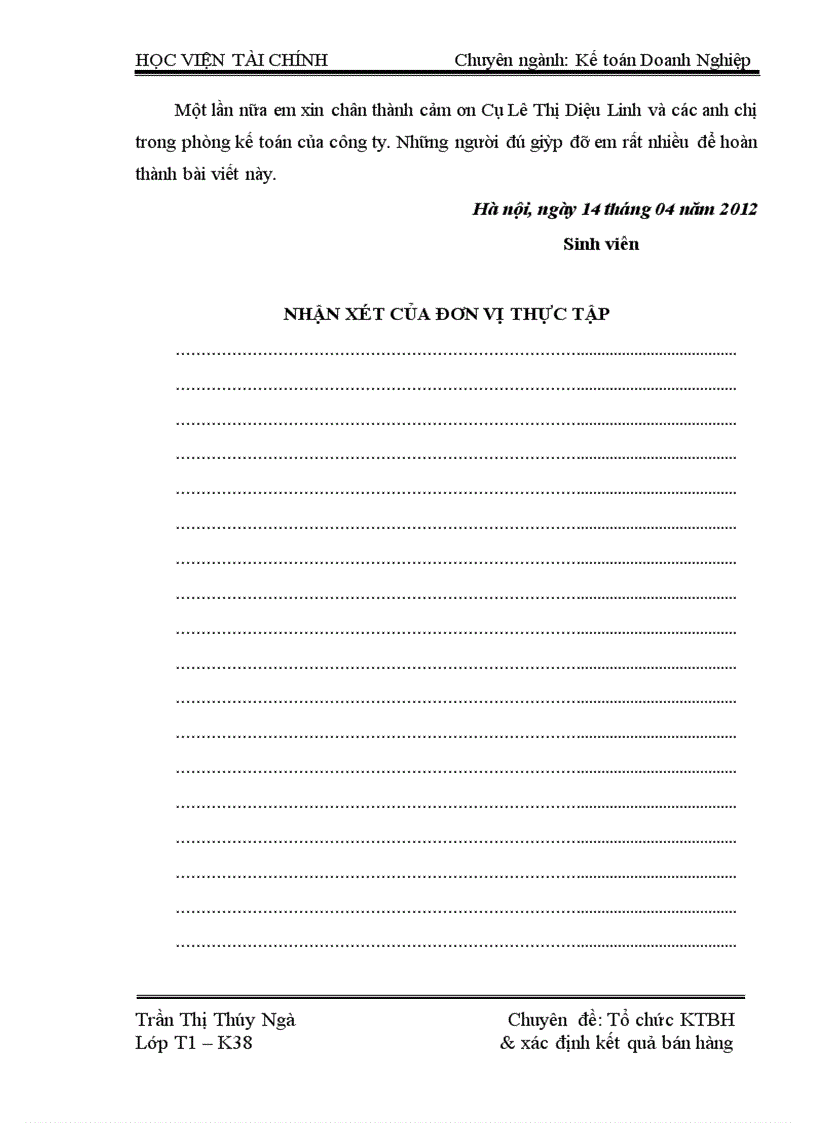 image for page Tổ chức kế toán bán hàng và xác định kết quả bán hàng tại Công ty TNHH Đầu tư Thương mại Ngọc Sơn 3