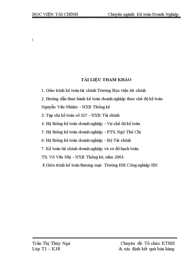 image for page Tổ chức kế toán bán hàng và xác định kết quả bán hàng tại Công ty TNHH Đầu tư Thương mại Ngọc Sơn 3