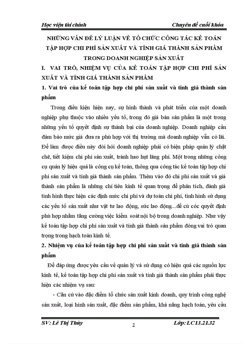 image for page Tổ chức công tác kế toán tập hợp chi phí sản xuất và tính giá thành sản phẩm tại công ty cổ phần may Thanh Hóa 3