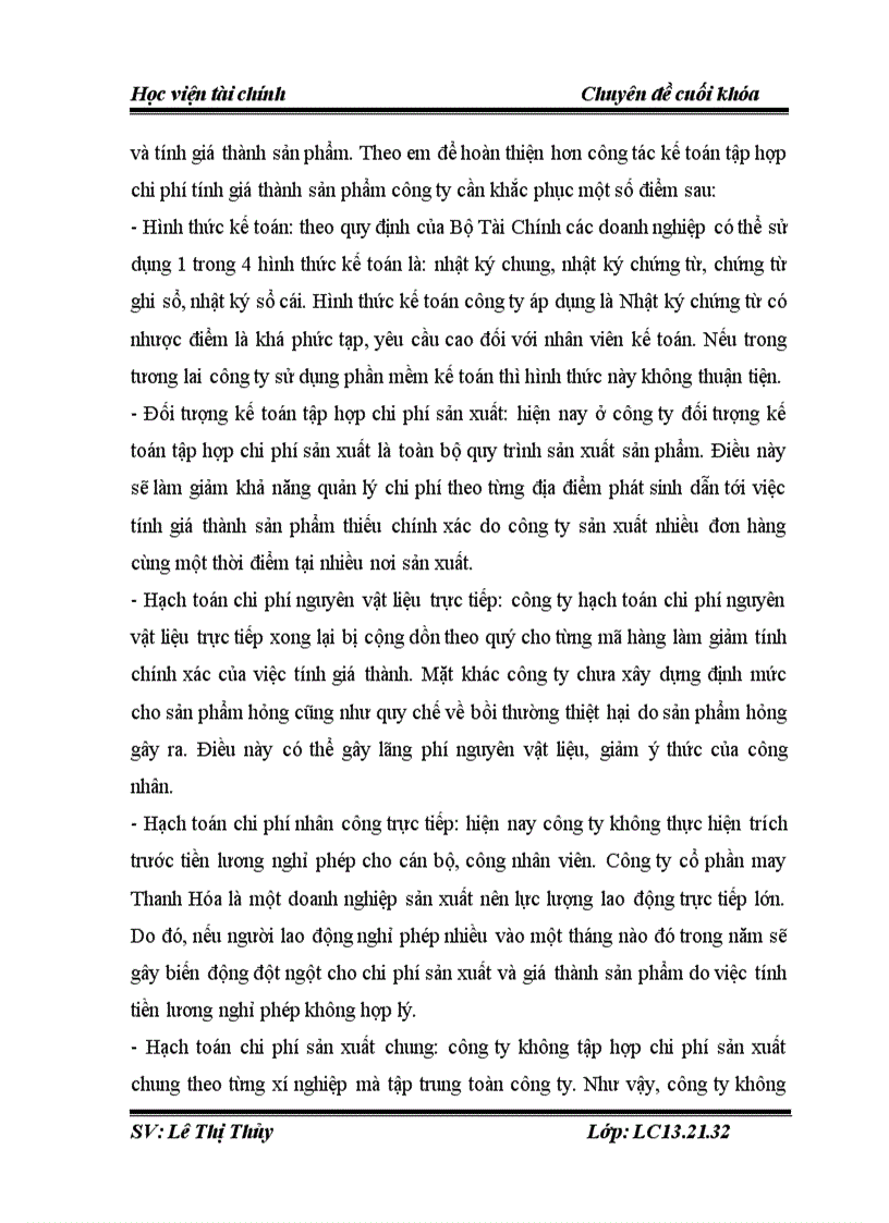 image for page Tổ chức công tác kế toán tập hợp chi phí sản xuất và tính giá thành sản phẩm tại công ty cổ phần may Thanh Hóa 3