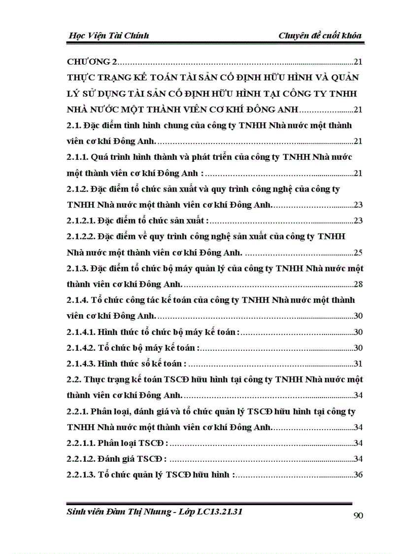 image for page Hoàn thiện công tác kế toán tài sản cố định hữu hình tại công ty TNHH Nhà nước một thành viên cơ khí Đông Anh 3